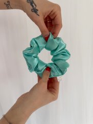 Saténová scrunchie KLASIK - MINT