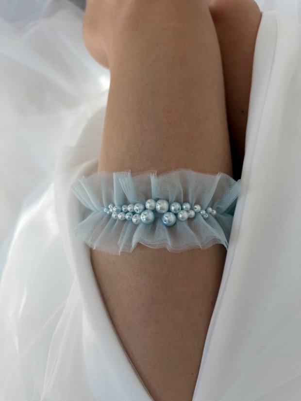 Podvazek TYL - Nebeská modrá - Velikost: L