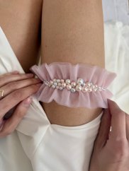 Podvazek TYL - Jemná růžová