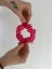 MINI Saténová scrunchie - NEON PINK